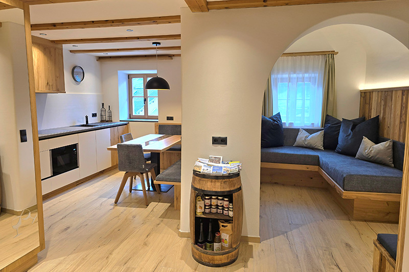 Wohnküche Ferienwohnung Weingenuss